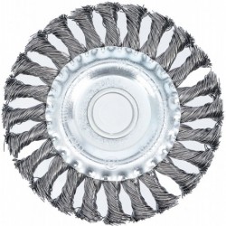 Brosse plate | brosse ronde tressée | Ø 125 mm