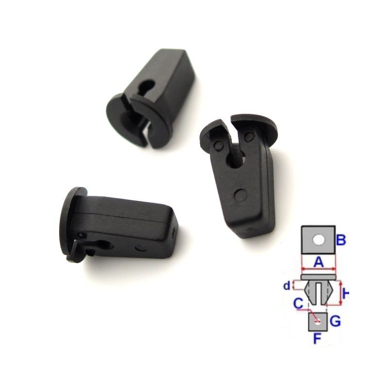 Clips de passage de roue Audi A3 Sportback (8VA