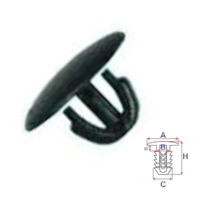 Clips joints de capot moteur Fiat Maréa | 10 Pcs | OE 7768047