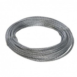 Câble métallique galvanisé | 6 mm x 10 m