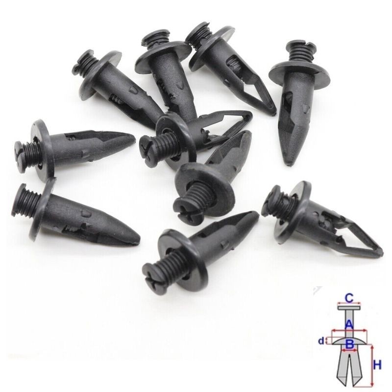 Clips pare-chocs et moulures Honda Accord de 1993 à 1998 | OE 91502SM4000 | 10 Pcs