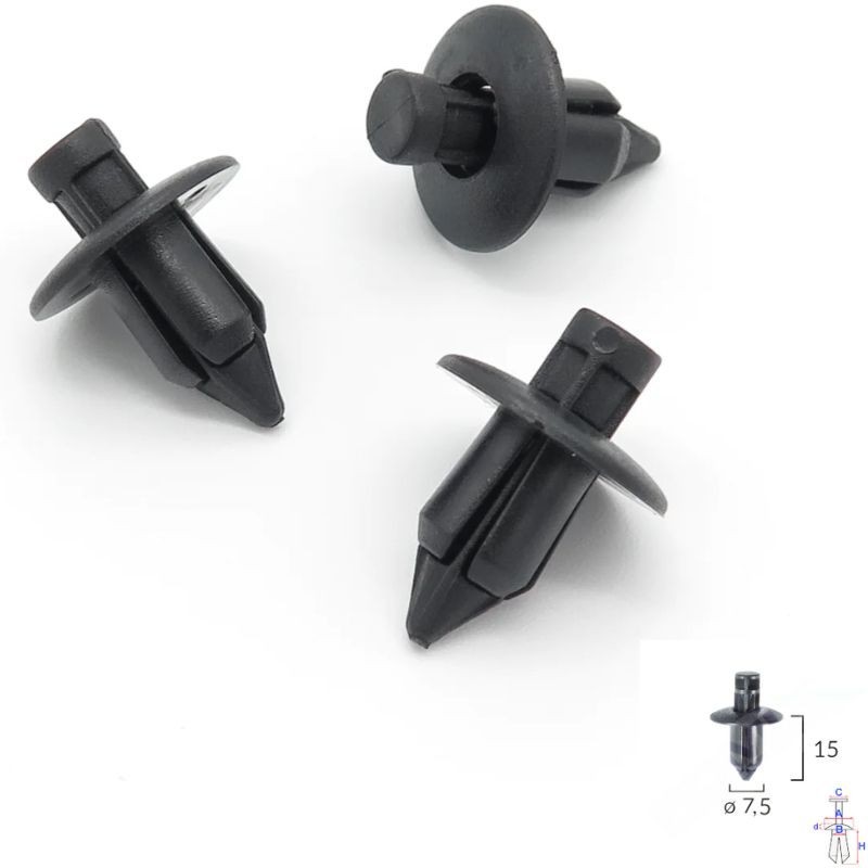 Clips pare-chocs et moulures Suzuki Grand Vitara après 2005 | OE 940908308 | 10 pcs