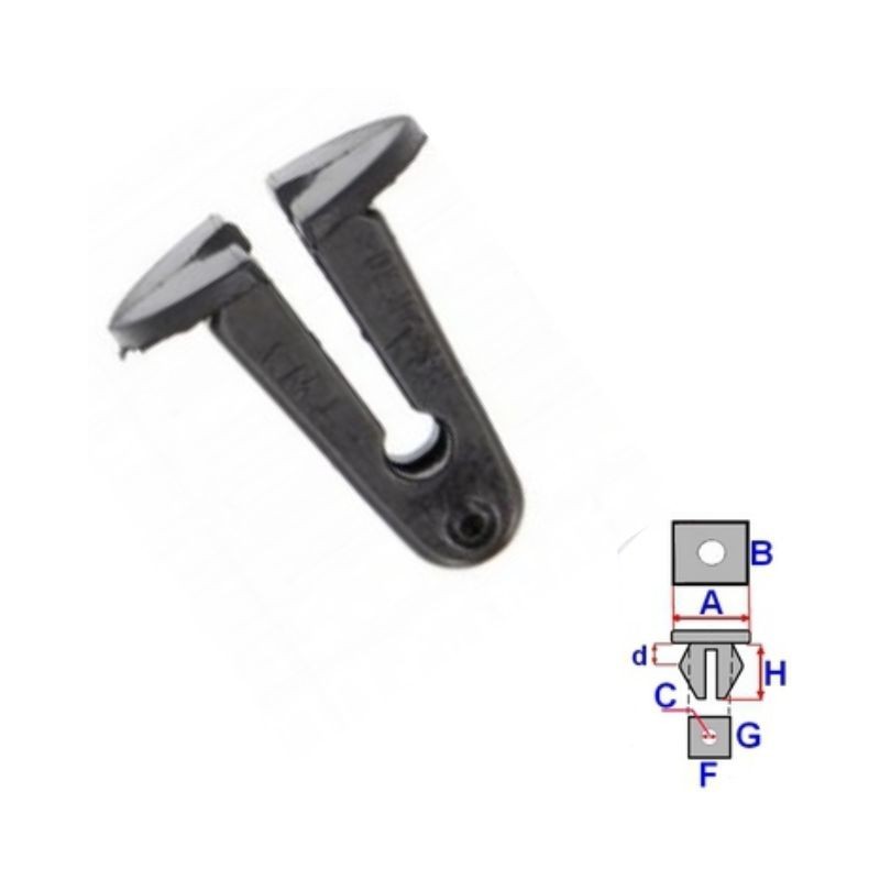 Clips pare-boue Seat Toledo 2004 à 2010 | OE 4A0857610 | 10 Pcs