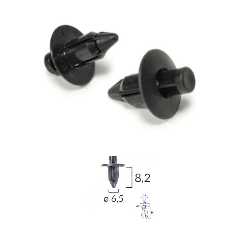 Clips panneaux de coffre et sellerie Suzuki Ignis (FH) de 2000 à 2008 | OE 09409073085PK | 10 Pcs