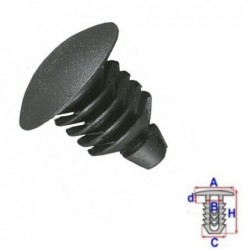 Clips selleries Lancia Musa (350) de 2004 à 2012 | OE 735415836 | 10 Pcs