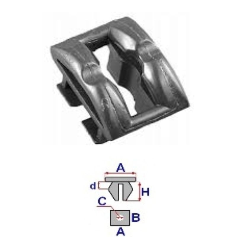 Clips caches moteur et éléments de sol Citroën Berlingo de 1996 à 2008 | OE 8220EF | 5 pcs