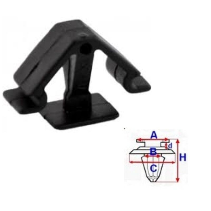 Clips habillage de plafond Ford Galaxy de 1995 à 2006 | OE 7M0868563 | 5 Pcs