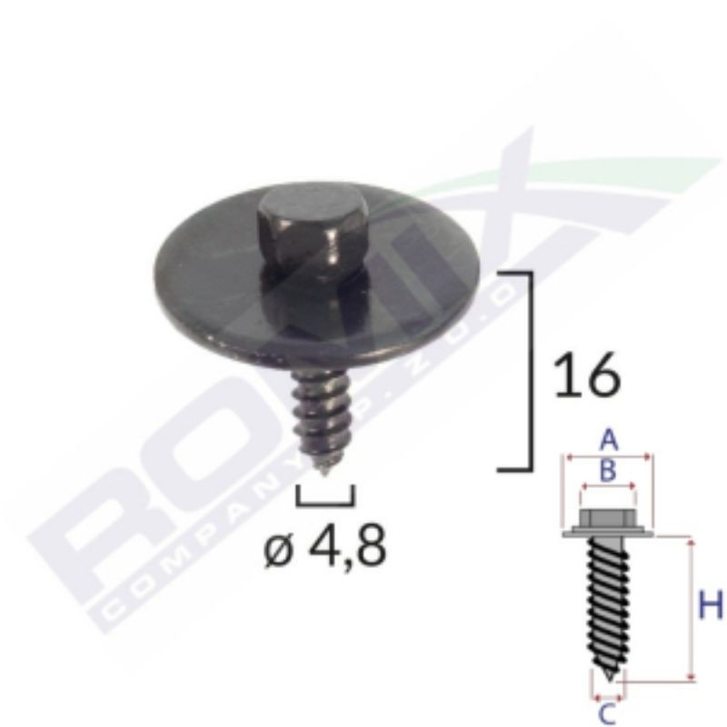 Vis caches sous moteur et autres Mercedes Classe C de 2000 à 2007 | OE 2019900536 | 10 Pcs