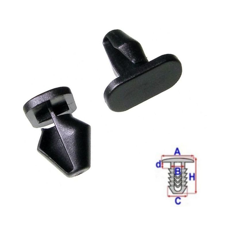 Clips joints de porte Peugeot 3008 après 2016 | OE 9025J8 | 10 Pcs