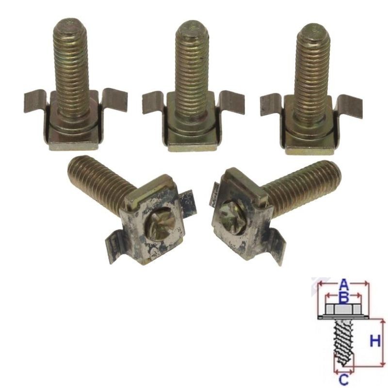 Vis caches sous moteur Peugeot 406 de 1995 à 2004 | OE 698403 | 5 Pcs