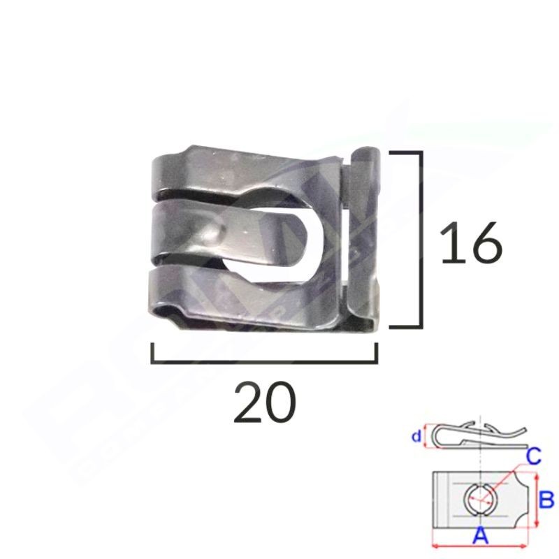 Plaque de montage Opel Omega B de 1994 à 2003 | OE 856563 | 5 Pcs