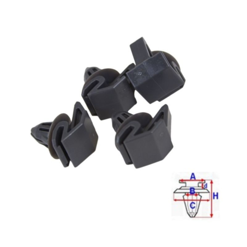 Agrafe moulure bas de caisse Ford S-Max après 2015 | OE 1692599 | 10 Pcs