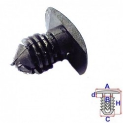 Clips joints de capot moteur Skoda Felicia de 1994 à 2001 | OE 6U0823717 | 10 Pcs
