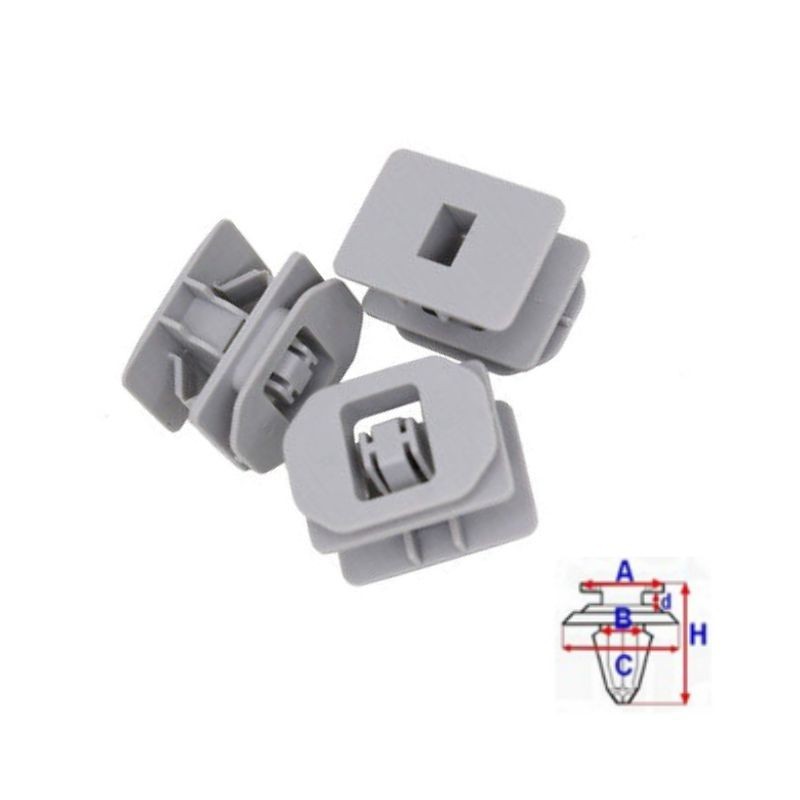 Clips moulures de seuil extérieur Ford Transit après 2014 | OE 5234172 | 5 Pcs