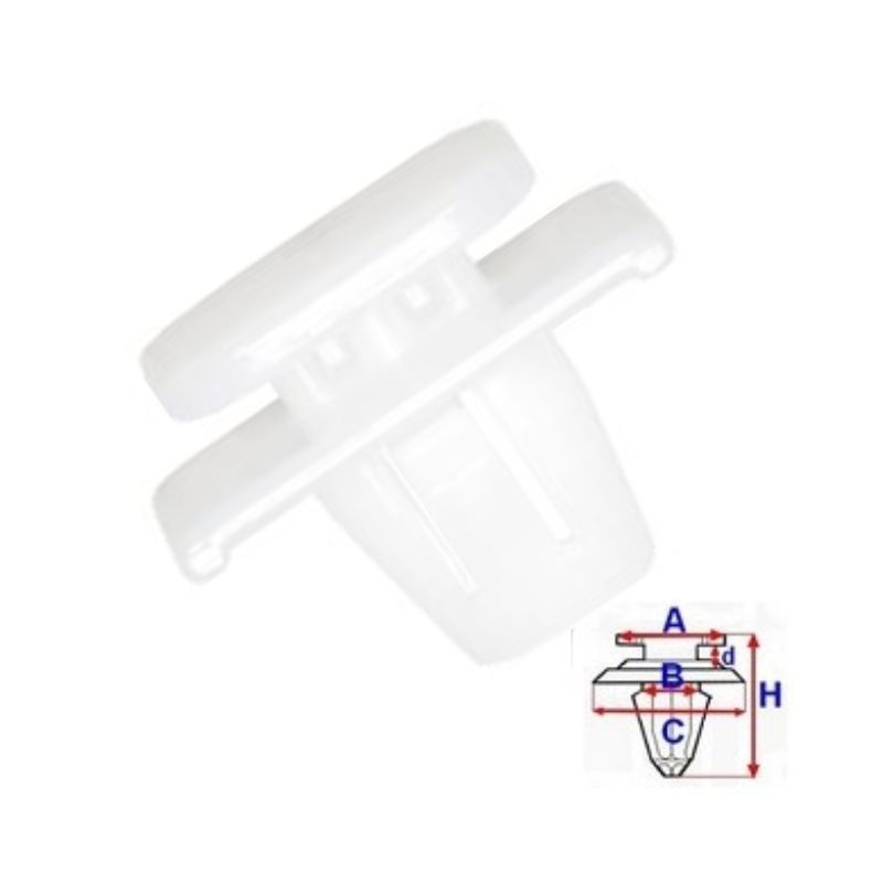 Clips moulures de seuil Honda CR-V de 2002 à 2006 | OE 75315S9A004