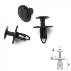 Clips fauteuils et sièges BMW X6 (G06) après 2019 | OE 07147281961 | 10 Pcs