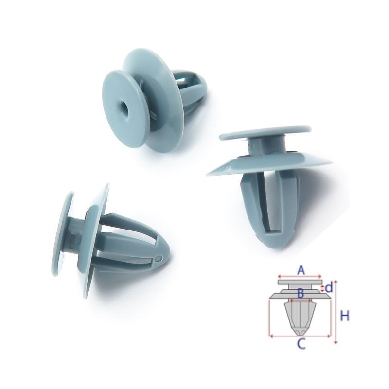 Clips habillages intérieurs coffre BMW Série 1 (F40) après 2019 | OE 07147293811 | 10 Pcs