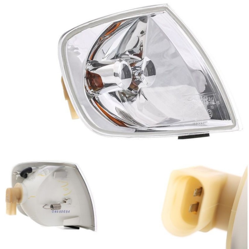 Clignotant avant Gauche Limpide avec porte lampe VW Polo III (6N2) 1999 à 2001