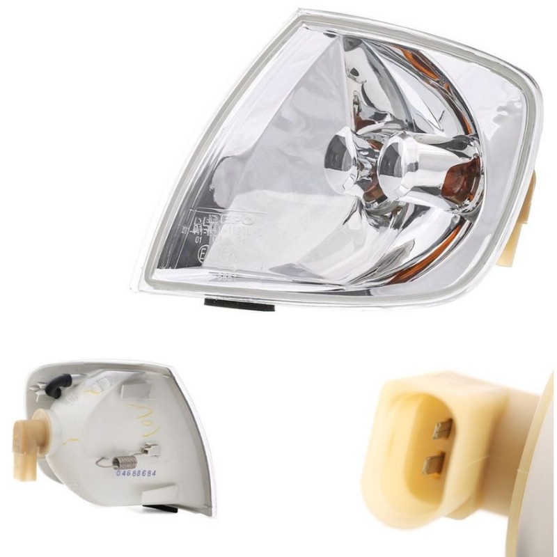 Clignotant avant Droit Limpide avec porte lampe VW Polo III (6N2) 1999 à 2001