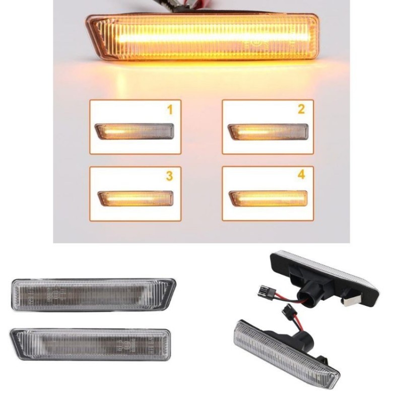 Kit Répétiteurs clignotants LED Limpide Dynamique BMW Série 3 Compact (E36) 1997 à 1999