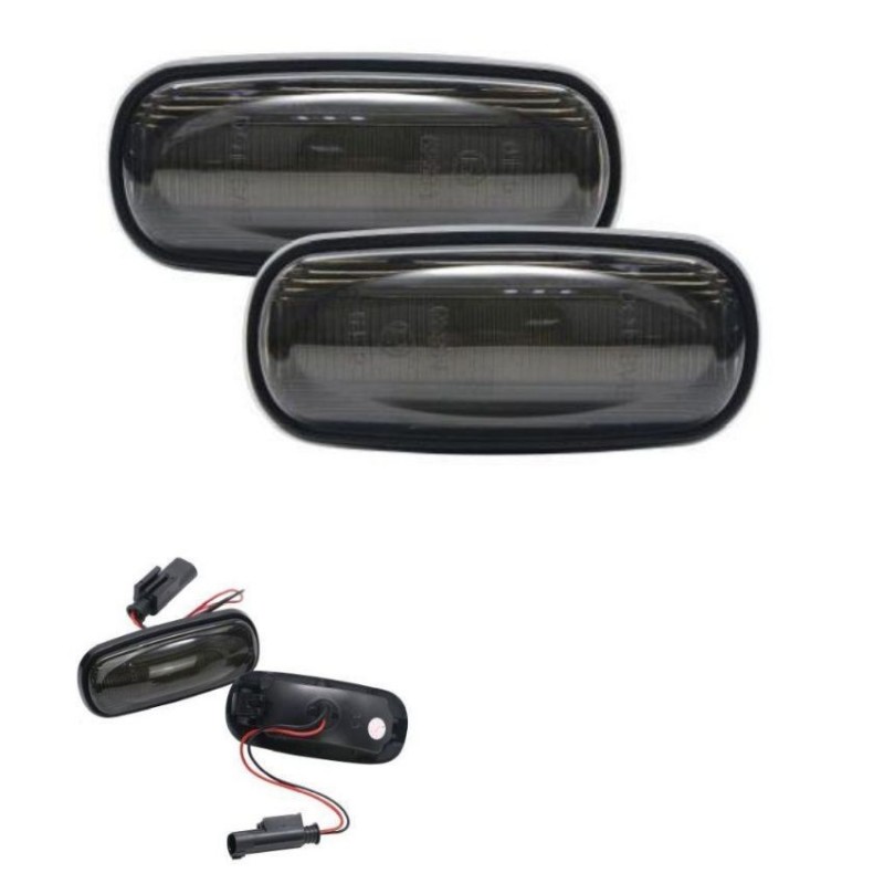 Kit Répétiteurs clignotants LED Gris Fumé Dynamique LAND ROVER Discovery II (L318) 1998 à 2004