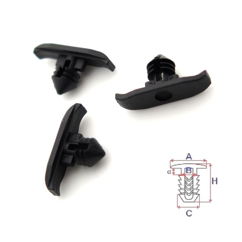 Clips joints de capot et bas de porte Auudi A7 2010 à 2018 | 10 Pcs | OE 1H0823717