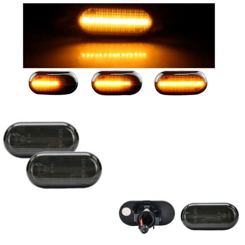 Kit Répétiteurs clignotants LED Gris Fumé Dynamique NISSAN Interstar (X70) après 2002