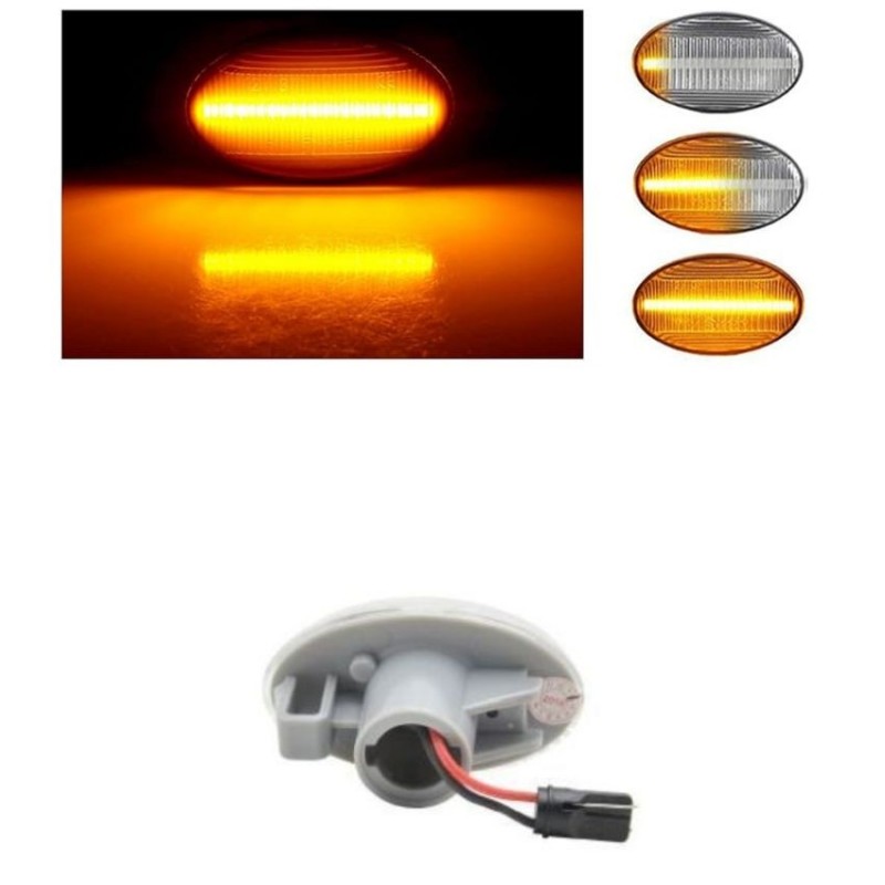 Kit Répétiteurs clignotants LED Limpide Dynamique SMART Roadster Coupe (452) 2003 à 2005