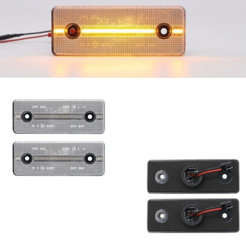 Kit Feux latéraux LED limpide VW LT 28-35 II Bus 1996 à 2006