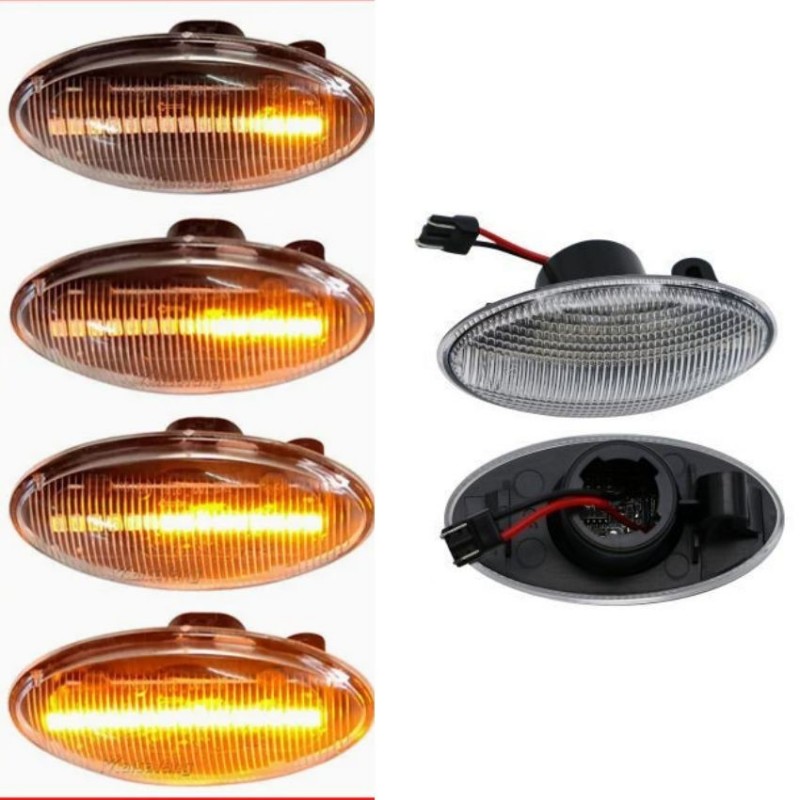 Kit Répétiteurs clignotants LED Limpide Dynamique OPEL Agila B (H08) 2008 à 2014