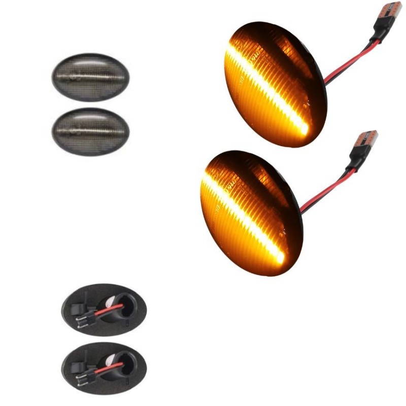 Kit Répétiteurs clignotants LED Gris Fumé OPEL Astra F CC (T92) 1991 à 1998