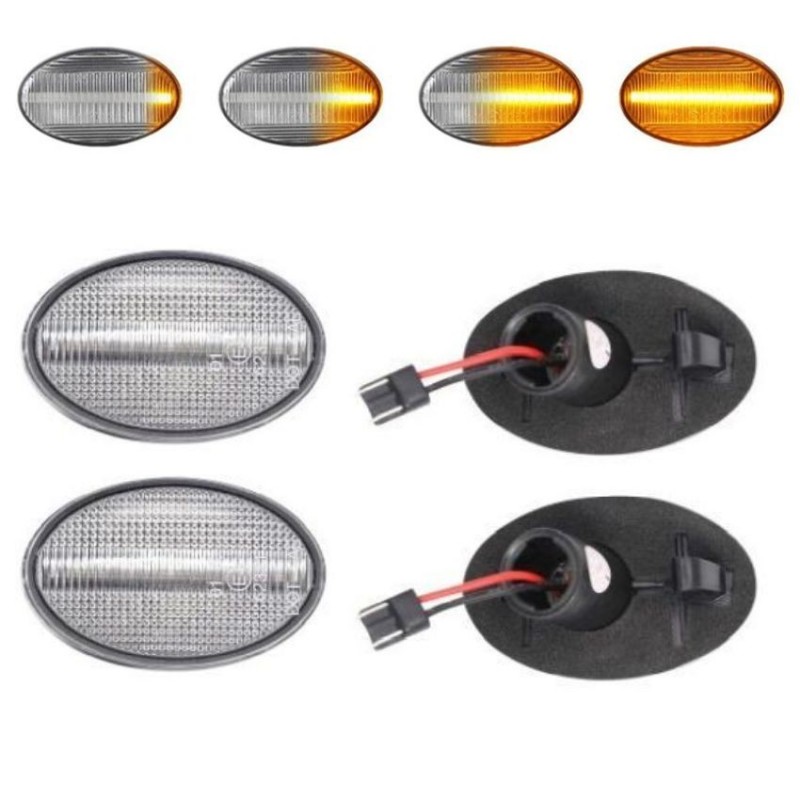 Kit Répétiteurs clignotants LED Limpide Dynamique OPEL Astra F CC (T92) 1991 à 1998