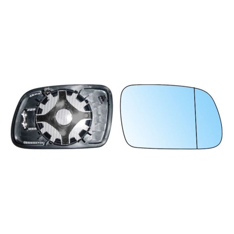 Verre rétroviseur droit convexe chauffant teinté bleu PEUGEOT 307 après 2000