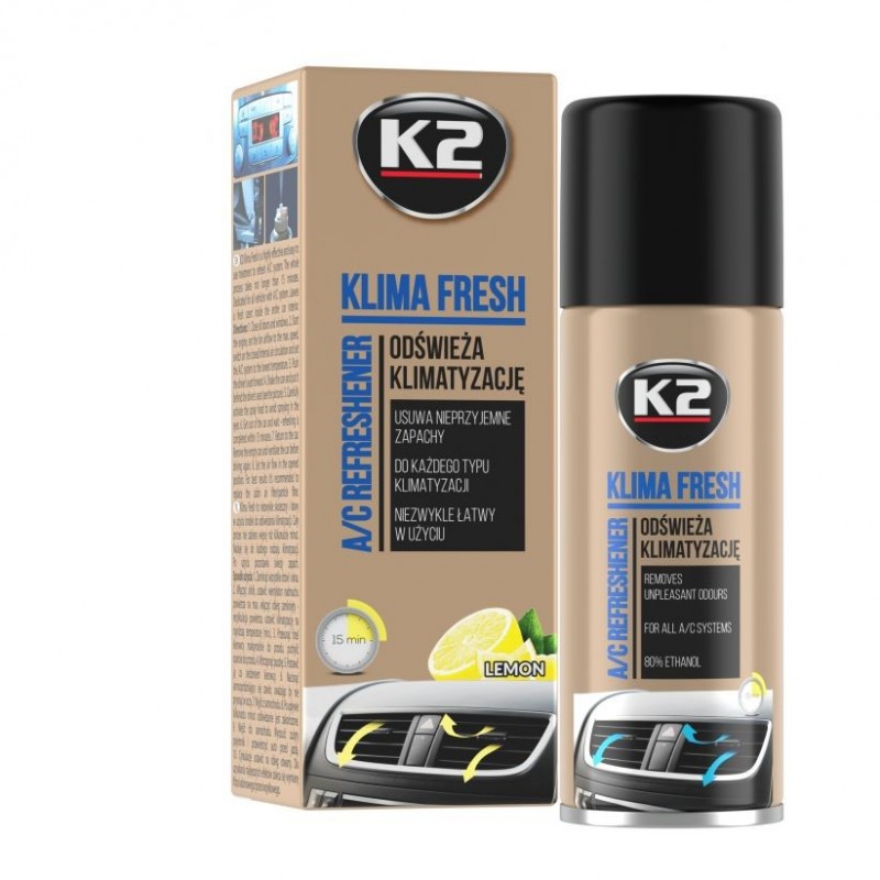 K2 KLIMA CITRON FRAIS 150 ML | Rafraîchissement de la climatisation