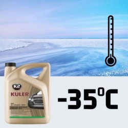 K2 KULER LONGUE DURÉE -35°C VERT 1L | Liquide de radiateur prêt à l'emploi