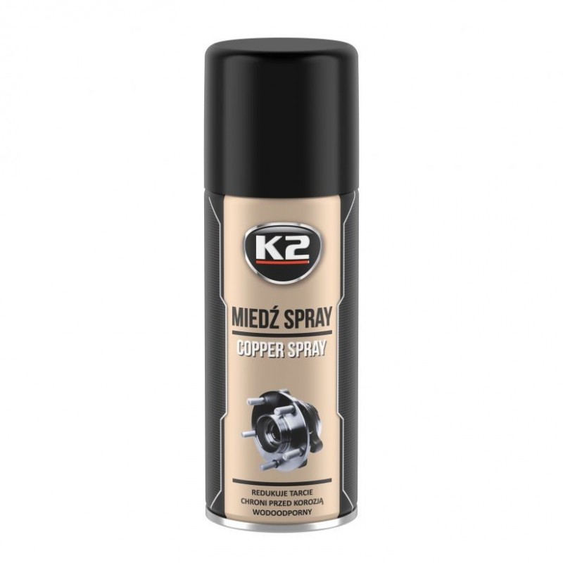 K2 CUIVRE SPRAY 400 ML | Graisse au cuivre haute température à séchage rapide.