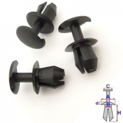 Clips protections sous chassis Seat Cordoba 1993 à 2002 | 10 Pcs | OE 333867633