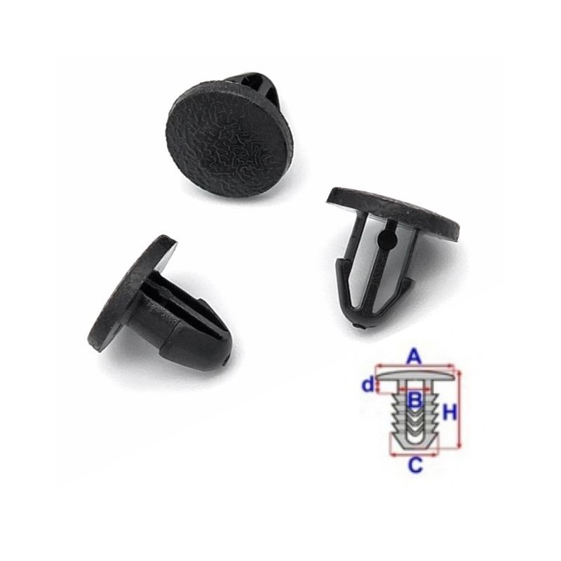 Clips Joints de porte Nissan Patrol GR Y61 de 1997 à 2010 | OE 0155308961 | 10 Pcs