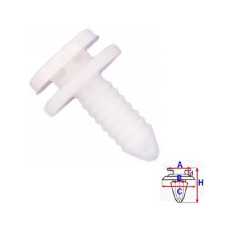 Clips habillages intérieur Seat Alhambra de 1996 à 2010 | OE 3B0867333 | 10 Pcs