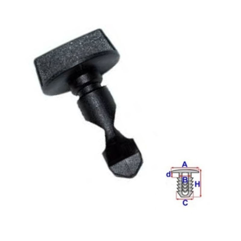 Clips pare-chocs Audi A3 de 2012 à 2020 | OE 6Q0807643 | 10 Pcs