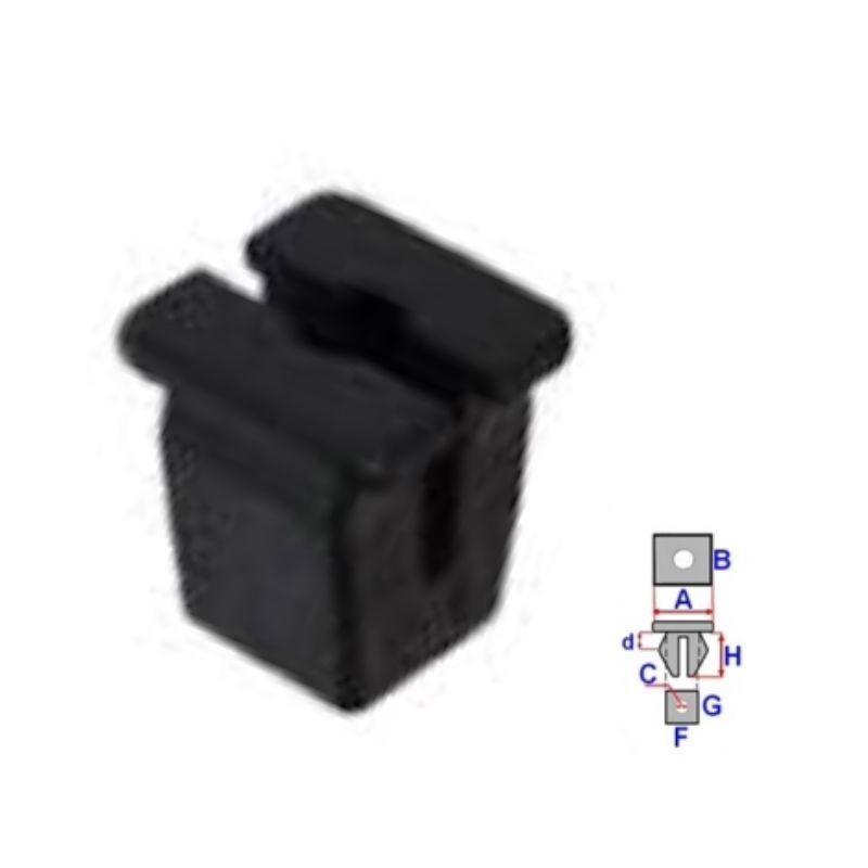 Cube de montage piliers intérieurs Skoda Citigo après 2012 | OE N90994601 | 10 Pcs