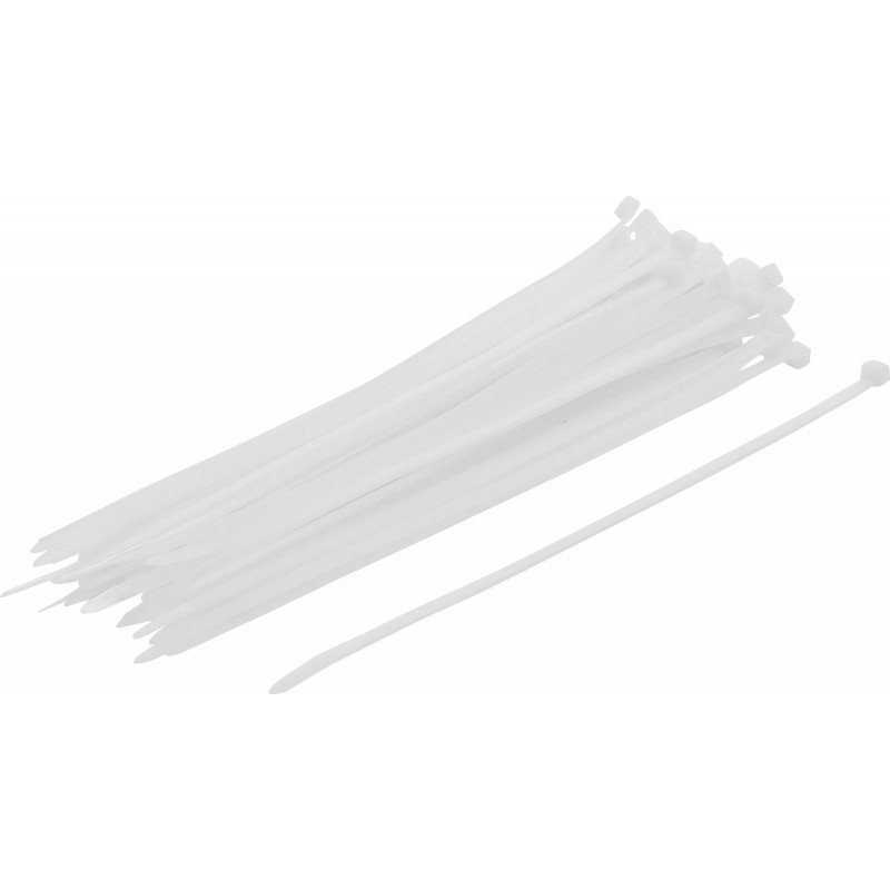 Assortiment de colliers plastique | blanc | 4